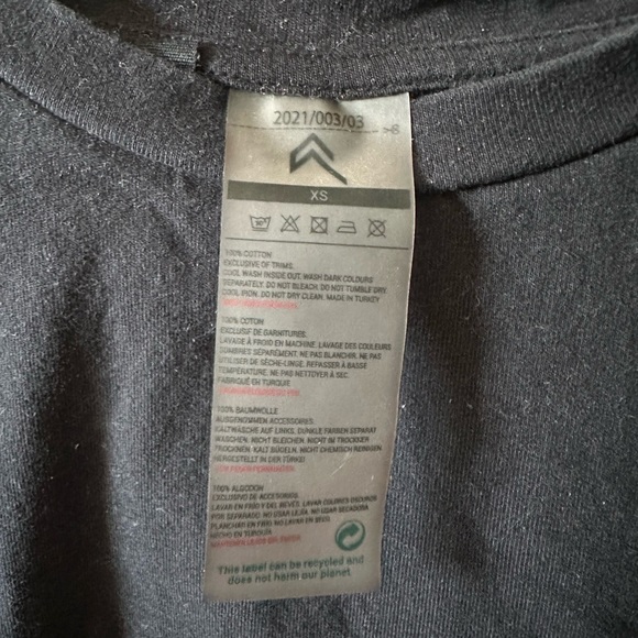 Oner Active Classic Adjustable Tee Black size XS - Picture 4 of 7